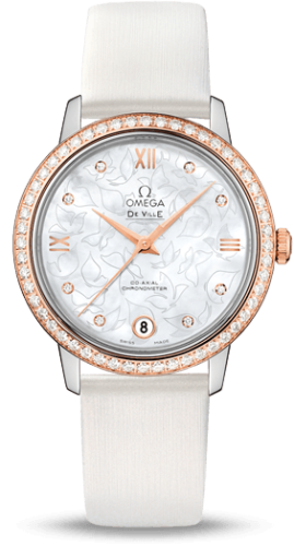 Omega De Ville Prestige Co-Axial 32.7 Stainless Steel / Red Gold / Diamond / MOP Butterfly